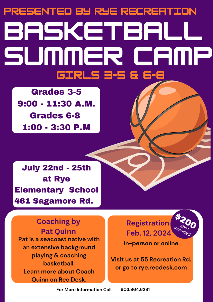 Rye Recreation Presents Summer Basketball for Girls in Grades 3rd through 8th.