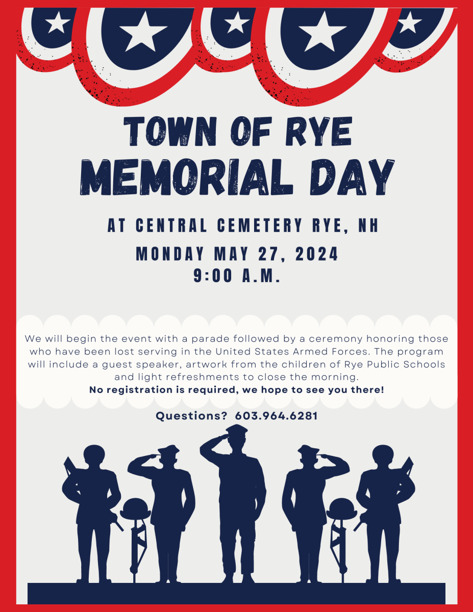 Memorial Day Parade and Ceremony at Central Cemetery Rye, NH.